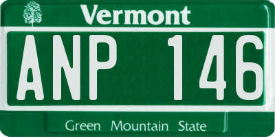 VT license plate ANP146