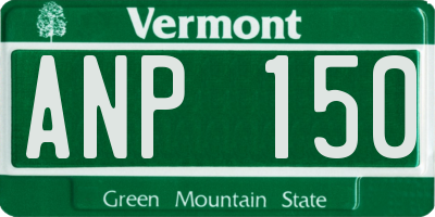 VT license plate ANP150