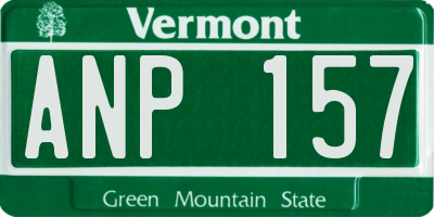 VT license plate ANP157
