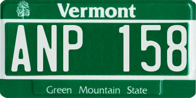 VT license plate ANP158