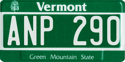 VT license plate ANP290