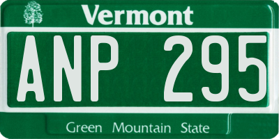 VT license plate ANP295