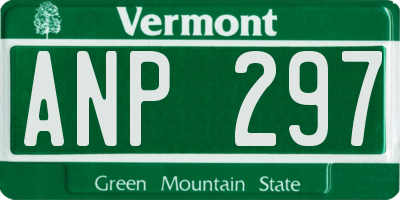 VT license plate ANP297