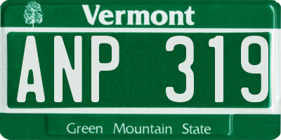 VT license plate ANP319
