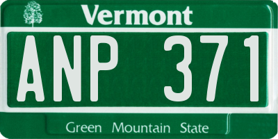 VT license plate ANP371