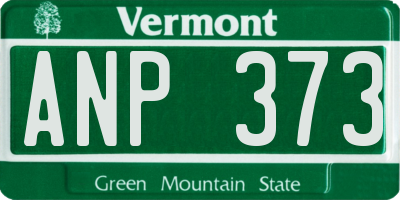 VT license plate ANP373