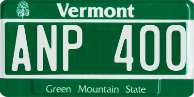 VT license plate ANP400