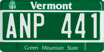 VT license plate ANP441