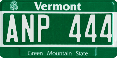 VT license plate ANP444