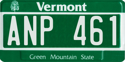 VT license plate ANP461