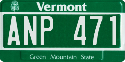 VT license plate ANP471