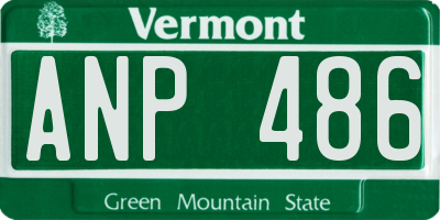 VT license plate ANP486