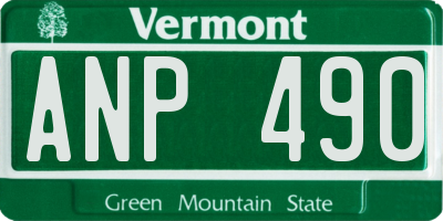 VT license plate ANP490