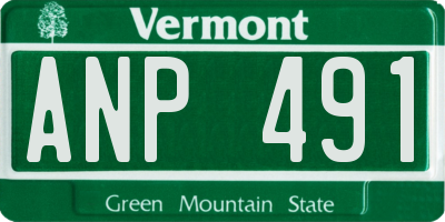 VT license plate ANP491