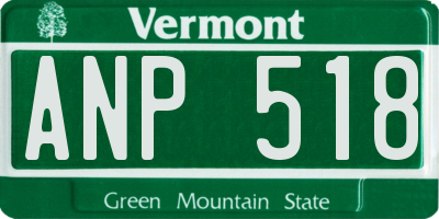 VT license plate ANP518