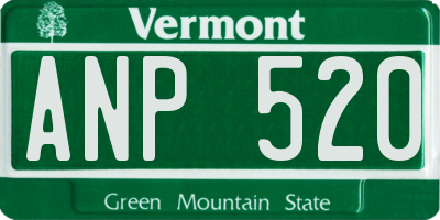 VT license plate ANP520