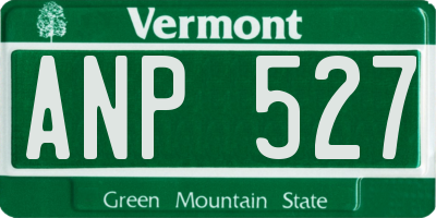 VT license plate ANP527