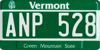 VT license plate ANP528