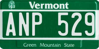 VT license plate ANP529