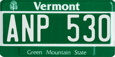VT license plate ANP530