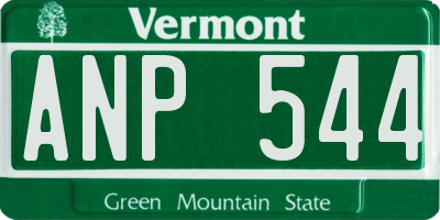 VT license plate ANP544