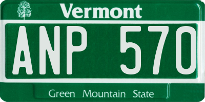 VT license plate ANP570