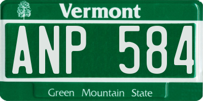 VT license plate ANP584