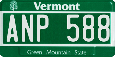 VT license plate ANP588