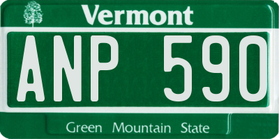 VT license plate ANP590