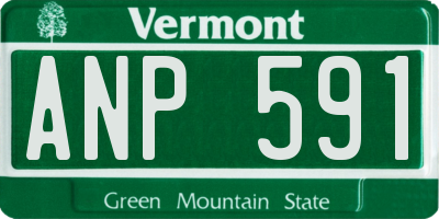 VT license plate ANP591