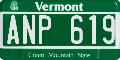 VT license plate ANP619