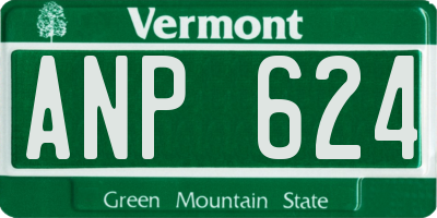 VT license plate ANP624