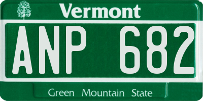 VT license plate ANP682