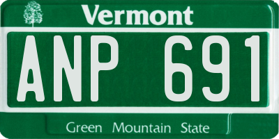 VT license plate ANP691