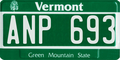 VT license plate ANP693