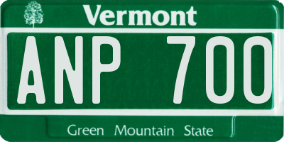 VT license plate ANP700