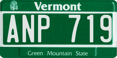 VT license plate ANP719