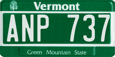 VT license plate ANP737