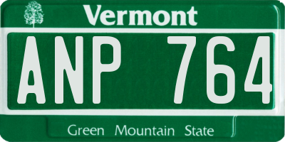 VT license plate ANP764