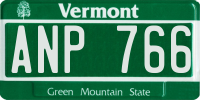 VT license plate ANP766