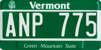 VT license plate ANP775