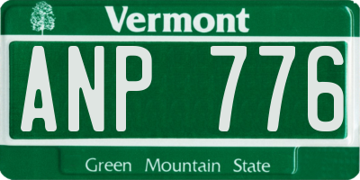 VT license plate ANP776