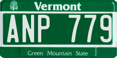 VT license plate ANP779