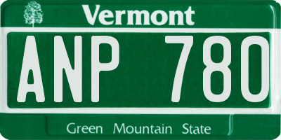 VT license plate ANP780