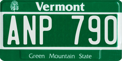 VT license plate ANP790