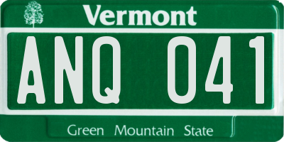 VT license plate ANQ041