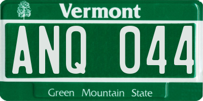 VT license plate ANQ044