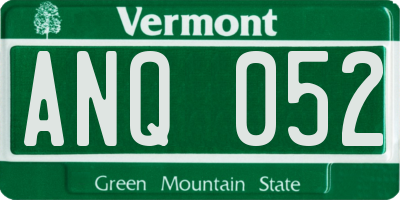 VT license plate ANQ052