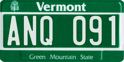 VT license plate ANQ091