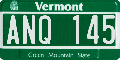 VT license plate ANQ145